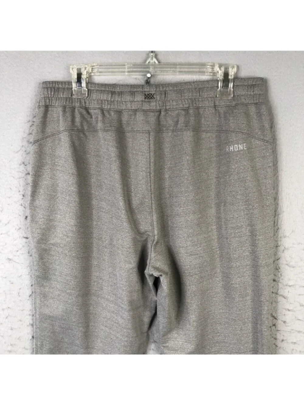 Rhone Jogger Sweatpants Mens Large Gray Knit Elastic Stretch Pockets 35x29